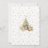 Winter Onederland Notenkraker 1e verjaardag pastel Kaart (Achterkant)