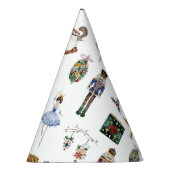 Winter onederland Notenkraker blauw goud ballerina Feesthoedjes (Rechts)