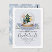 Winter Onederland Notenkraker uitnodiging voor de  (Voorkant / Achterkant)