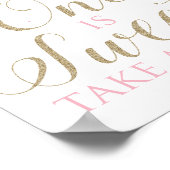 Winter Onederland One is Sweet Neem een traktbord Poster (Hoek)