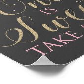 Winter Onederland One is Sweet Neem een traktbord Poster (Hoek)