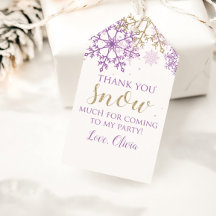 Winter Onederland Paars Gold Snowflake