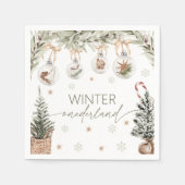 Winter Onederland Party Napkin Servet (Voorkant)