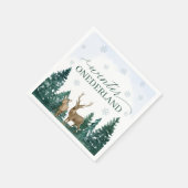 Winter ONEderland Party Napkins Servet (Hoek)