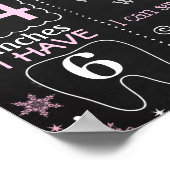 Winter Onederland Penguin First Birthday sign Poster (Hoek)