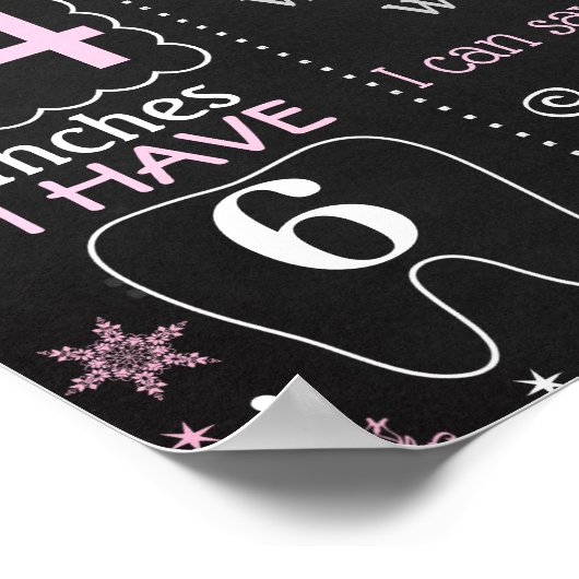 Winter Onederland Penguin First Birthday sign Poster (Hoek)