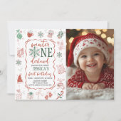 Winter ONEderland Photo Invitation Kaart (Voorkant)