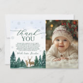 Winter ONEderland Photo Thank You Kaart (Voorkant)