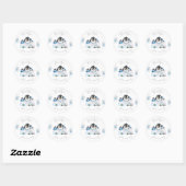 Winter Onederland Pinguïn Dankjewel Sticker (Vel)