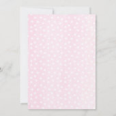 Winter ONEderland Pink Silver Floral 1st Birthday Kaart (Achterkant)