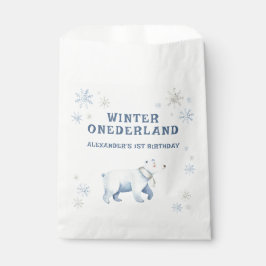 Winter Onederland Polar Beer 1e verjaardag Bedankzakje