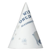 Winter Onederland Polar Beer 1e verjaardag Feesthoedjes (Links)