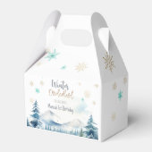Winter onederland prachtige verjaardag bedankdoosjes (Achterkant)