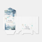 Winter onederland prachtige verjaardag bedankdoosjes (Uitgevouwen)