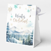 Winter onederland prachtige verjaardag bedankdoosjes (Achterkant)