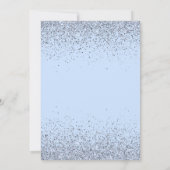 Winter Onederland Prinses 1e verjaardagsfeest Kaart (Achterkant)