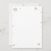 Winter Onederland rendieren Verjaardag Tijd Capsul Bedankkaart (Achterkant)