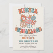 Winter ONEderland Retro Kerstmis Kerstman Verjaard Kaart (Voorkant)