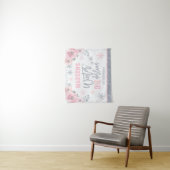 Winter ONEderland Roze 1e Verjaardagsdecoraties B Wandkleed (In situ)