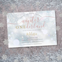 Winter Onederland Roze En Goud 1e Verjaardag