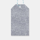 Winter ONEderland roze en zilver Birthday Favor Cadeaulabel (Achterkant)