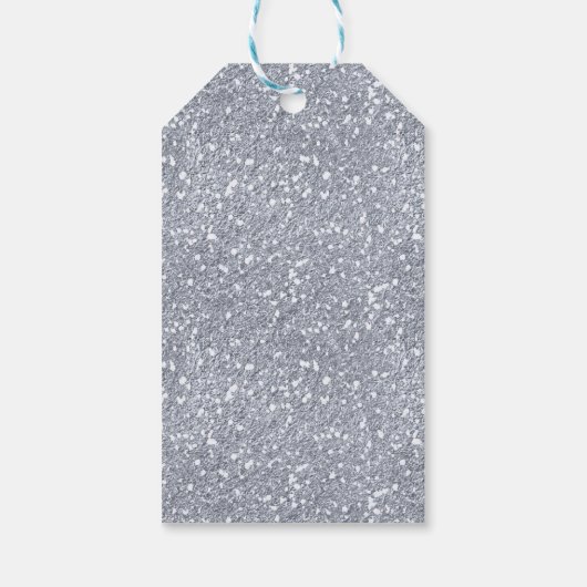 Winter ONEderland roze en zilver Birthday Favor Cadeaulabel (Achterkant)