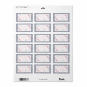 Winter ONEderland roze en zilver geboortedag Etiket (Full Sheet)