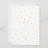 Winter ONEderland Roze Goud Meisje Herten Verjaard Kaart (Achterkant)