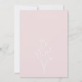 Winter Onederland Roze Polar Beer 1e Verjaardag Kaart (Achterkant)