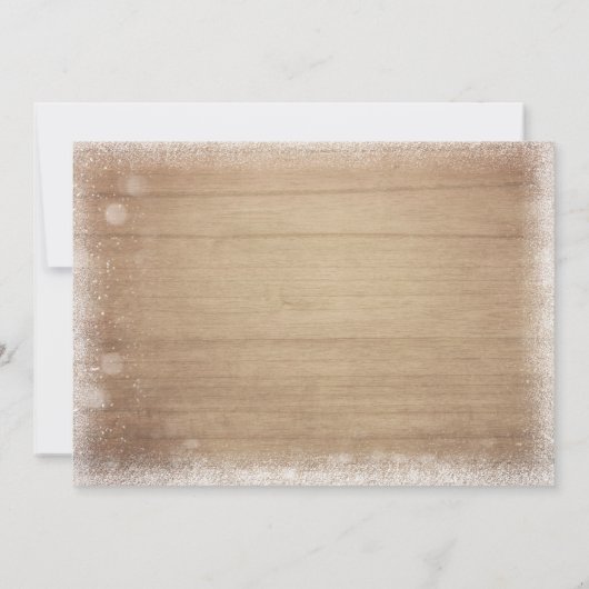 Winter Onederland Roze Sneeuwvlok Meisje 1e verjaa Kaart (Achterkant)