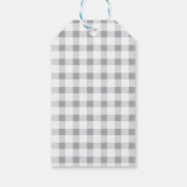 Winter Onederland Roze Truck Plaid Cadeaulabel (Achterkant)