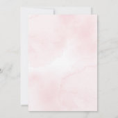 Winter Onederland Roze Verjaardagsfeestuitnodiging Kaart (Achterkant)