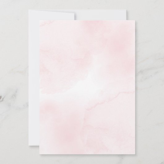 Winter Onederland Roze Verjaardagsfeestuitnodiging Kaart (Achterkant)