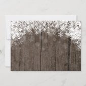 Winter Onederland Rustic Boy 1st Birthday Foto Kaart (Achterkant)