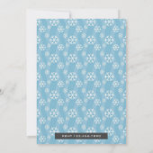 Winter Onederland Schattigee Sneeuwman 1e Verjaard Kaart (Achterkant)