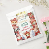 Winter Onederland Schattigee winterdieren Verjaard Bedankzakje (Gezegeld)