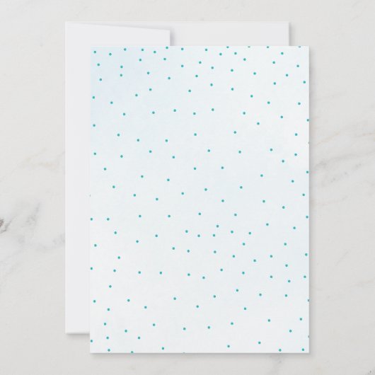 Winter Onederland Silver Blue Glitter 1st Birthday Kaart (Achterkant)