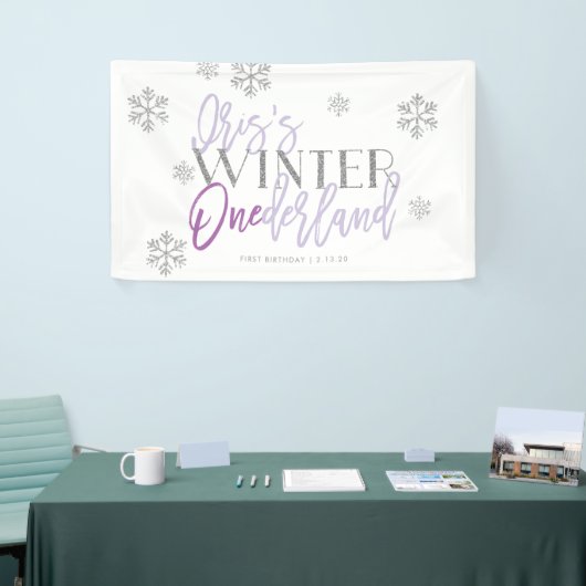 Winter ONEderland Silver Glitter Paars | Iris Spandoek (Beurs)