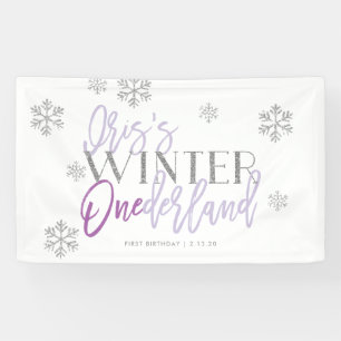 Winter ONEderland Silver Glitter Paars   Iris Spandoek
