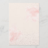 Winter ONEderland Silver Pink Glitter 1st Birthday Kaart (Achterkant)