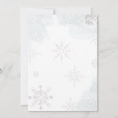 Winter Onederland Silver Polar Beer Birthday Kaart (Achterkant)