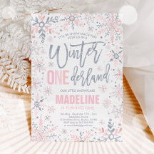 Winter ONEderland Silver Snowflake 1st Birthday