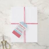 Winter ONEderland Sneeuw Veel Candy Streep Cadeaulabel (Met Touw)