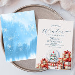 Winter Onederland Sneeuw wereldbol Girly Verjaarda Kaart<br><div class="desc">De moderne en kinder schattige uitnodigings Sjabloon is ideaal voor stijlvolle verjaardagspartij kerstcadeau Nieuwjaarsbal en tinnen soldaat en vele giften voor de vakantieillustratie. Schattige design en elementen in waterverf techniek, elegante kalligrafie en moderne lettertypes. Verjaardagen zijn speciale dagen, en deze uitnodiging kan helpen het een onvergetelijke voor vrienden te maken....</div>