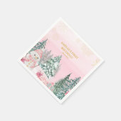 Winter ONEderland Sneeuwman Meisje 1e verjaardag R Servet (Hoek)