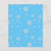 Winter onederland sneeuwmannen verjaardagsfeestje  (Achterkant)