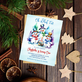 Winter onederland sneeuwmannen verjaardagsfeestje 