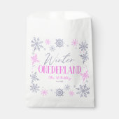 Winter ONEderland Sneeuwvlok 1e Verjaardagsfeest Bedankzakje (Voorkant)