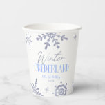 Winter ONEderland Sneeuwvlok 1e Verjaardagsfeest Papieren Bekers<br><div class="desc">Dit is een Winter ONEderland Blauwe Sneeuwvlok 1e Verjaardagsfeestje Papieren bekers!</div>