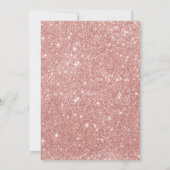 Winter ONEderland Snow Birthday Invitation Gold Kaart (Achterkant)